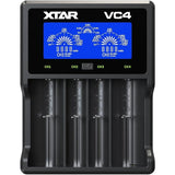 XTAR VC4 LCD 4 Bay Universal 18650 Battery Charger - Sydney Vape Supply