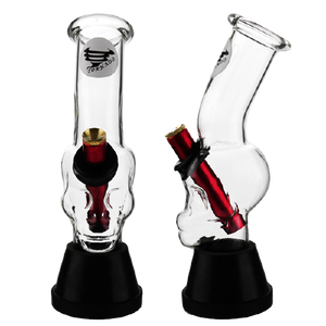 Tornado Skull Glass Waterpipe – 21cm - Sydney Vape Supply