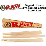 RAW Organic Cones 1 1/4 6pk - Sydney Vape Supply