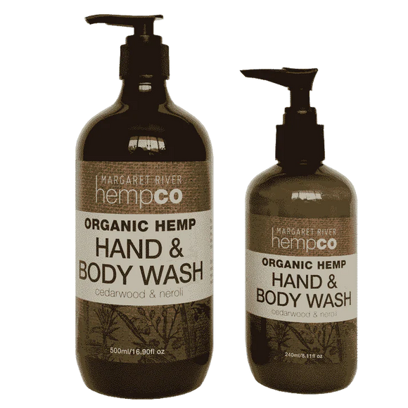 Organic Hemp Hand & Body Wash - Cedarwood & Neroli 500ml - Sydney Vape Supply